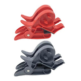 Maxbell 2Pcs Gift Paper Roll Holder Clip Tabletop Tape Dispenser Two Clamp Organizer Red