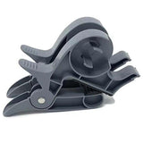 Maxbell 2Pcs Gift Paper Roll Holder Clip Tabletop Tape Dispenser Two Clamp Organizer Gray