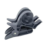 Maxbell 2Pcs Gift Paper Roll Holder Clip Tabletop Tape Dispenser Two Clamp Organizer Gray