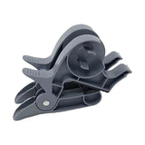 Maxbell 2Pcs Gift Paper Roll Holder Clip Tabletop Tape Dispenser Two Clamp Organizer Gray