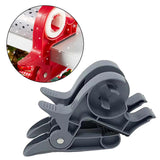 Maxbell 2Pcs Gift Paper Roll Holder Clip Tabletop Tape Dispenser Two Clamp Organizer Gray