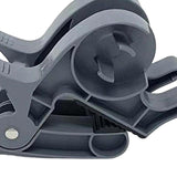 Maxbell 2Pcs Gift Paper Roll Holder Clip Tabletop Tape Dispenser Two Clamp Organizer Gray