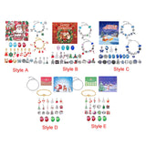 Maxbell Christmas Advent Calendar Kit DIY Bracelet Kit Jewelry Gift Set for Women Style A