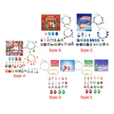 Maxbell Christmas Advent Calendar Kit DIY Bracelet Kit Jewelry Gift Set for Women Style A