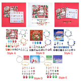 Maxbell Christmas Advent Calendar Kit DIY Bracelet Kit Jewelry Gift Set for Women Style A