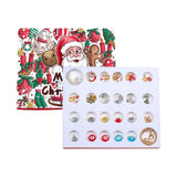 Maxbell Christmas Advent Calendar Kit DIY Bracelet Kit Jewelry Gift Set for Women Style A