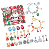 Maxbell Christmas Advent Calendar Kit DIY Bracelet Kit Jewelry Gift Set for Women Style A