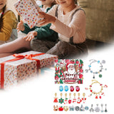 Maxbell Christmas Advent Calendar Kit DIY Bracelet Kit Jewelry Gift Set for Women Style A