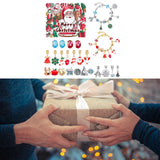 Maxbell Christmas Advent Calendar Kit DIY Bracelet Kit Jewelry Gift Set for Women Style A