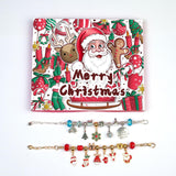 Maxbell Christmas Advent Calendar Kit DIY Bracelet Kit Jewelry Gift Set for Women Style A