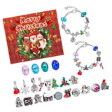 Maxbell Christmas Advent Calendar Kit DIY Bracelet Kit Jewelry Gift Set for Women Style B