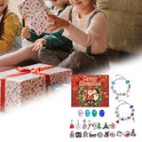 Maxbell Christmas Advent Calendar Kit DIY Bracelet Kit Jewelry Gift Set for Women Style B