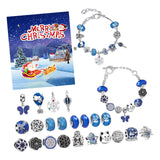 Maxbell Christmas Advent Calendar Kit DIY Bracelet Kit Jewelry Gift Set for Women Style C