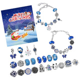 Maxbell Christmas Advent Calendar Kit DIY Bracelet Kit Jewelry Gift Set for Women Style C