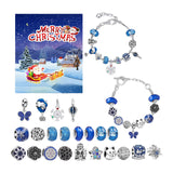 Maxbell Christmas Advent Calendar Kit DIY Bracelet Kit Jewelry Gift Set for Women Style C