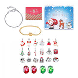 Maxbell Christmas Advent Calendar Kit DIY Bracelet Kit Jewelry Gift Set for Women Style D