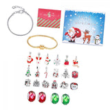 Maxbell Christmas Advent Calendar Kit DIY Bracelet Kit Jewelry Gift Set for Women Style D