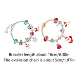 Maxbell Christmas Advent Calendar Kit DIY Bracelet Kit Jewelry Gift Set for Women Style D