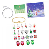 Maxbell Christmas Advent Calendar Kit DIY Bracelet Kit Jewelry Gift Set for Women Style E