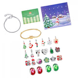 Maxbell Christmas Advent Calendar Kit DIY Bracelet Kit Jewelry Gift Set for Women Style E