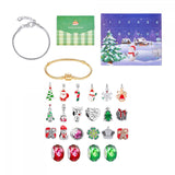 Maxbell Christmas Advent Calendar Kit DIY Bracelet Kit Jewelry Gift Set for Women Style E