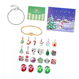 Maxbell Christmas Advent Calendar Kit DIY Bracelet Kit Jewelry Gift Set for Women Style E