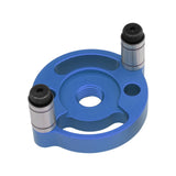Maxbell Wood Hole Dowel Drill Guide Set 3 Hole Drill Bit Guide Jig Anodized Surface Blue