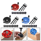 Maxbell Vertical Self Centering Dowel 6/8/10mm for Craft Woodworking Carpenters Red