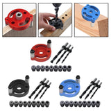 Maxbell Vertical Self Centering Dowel 6/8/10mm for Craft Woodworking Carpenters Red