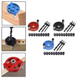 Maxbell Vertical Self Centering Dowel 6/8/10mm for Craft Woodworking Carpenters Red