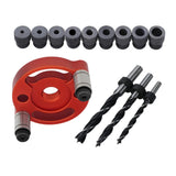 Maxbell Vertical Self Centering Dowel 6/8/10mm for Craft Woodworking Carpenters Red