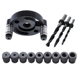 Maxbell Vertical Self Centering Dowel 6/8/10mm for Craft Woodworking Carpenters Black