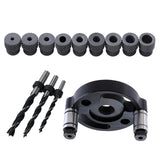 Maxbell Vertical Self Centering Dowel 6/8/10mm for Craft Woodworking Carpenters Black