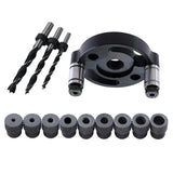 Maxbell Vertical Self Centering Dowel 6/8/10mm for Craft Woodworking Carpenters Black