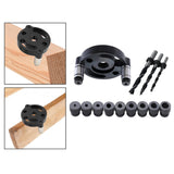 Maxbell Vertical Self Centering Dowel 6/8/10mm for Craft Woodworking Carpenters Black