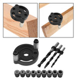Maxbell Vertical Self Centering Dowel 6/8/10mm for Craft Woodworking Carpenters Black