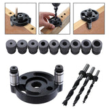 Maxbell Vertical Self Centering Dowel 6/8/10mm for Craft Woodworking Carpenters Black