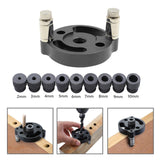 Maxbell Vertical Self Centering Dowel 6/8/10mm for Craft Woodworking Carpenters Black
