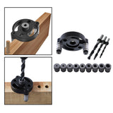 Maxbell Vertical Self Centering Dowel 6/8/10mm for Craft Woodworking Carpenters Black