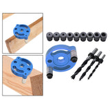 Maxbell Vertical Self Centering Dowel 6/8/10mm for Craft Woodworking Carpenters Blue