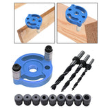 Maxbell Vertical Self Centering Dowel 6/8/10mm for Craft Woodworking Carpenters Blue