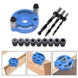 Maxbell Vertical Self Centering Dowel 6/8/10mm for Craft Woodworking Carpenters Blue
