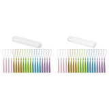 Maxbell 20x Acrylic Bookmarks with Tassels Reading Book Markers Crafts for Adults 15cmx2.4cm