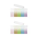 Maxbell 20x Acrylic Bookmarks with Tassels Reading Book Markers Crafts for Adults 15cmx2.4cm