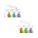 Maxbell 20x Acrylic Bookmarks with Tassels Reading Book Markers Crafts for Adults 15cmx2.4cm