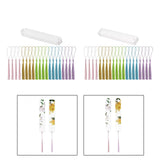 Maxbell 20x Acrylic Bookmarks with Tassels Reading Book Markers Crafts for Adults 15cmx2.4cm
