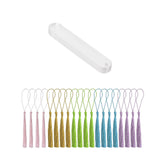 Maxbell 20x Acrylic Bookmarks with Tassels Reading Book Markers Crafts for Adults 15cmx2.4cm