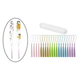 Maxbell 20x Acrylic Bookmarks with Tassels Reading Book Markers Crafts for Adults 15cmx2.4cm