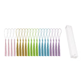 Maxbell 20x Acrylic Bookmarks with Tassels Reading Book Markers Crafts for Adults 15cmx2.5cm
