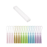 Maxbell 20x Acrylic Bookmarks with Tassels Reading Book Markers Crafts for Adults 15cmx2.5cm